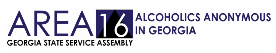 Area 16 AA in Georgia logo.