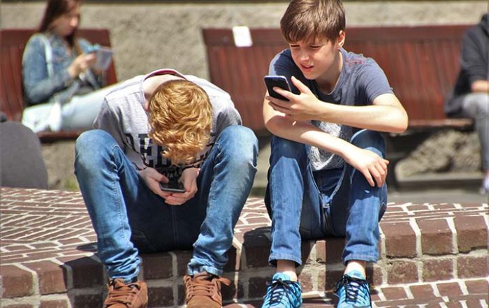 Teens seeking instant gratification from their phones.